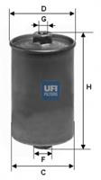 Фільтр паливний Ufi 3150700