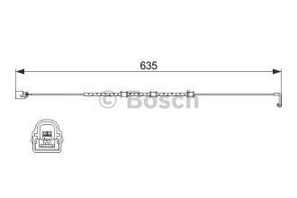 Комплект монтажний гальмівних колодок Bosch 1987474515