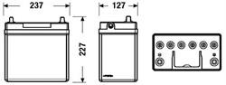Батарея акумуляторна 45(Ач) EXIDE