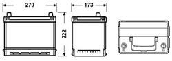 Батарея акумуляторна 70(Ач) EXIDE