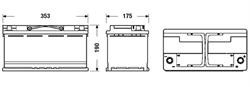 Батарея акумуляторна 95(Ач) EXIDE