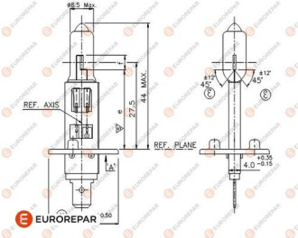 Автолампа EUROREPAR  12в 1616430880